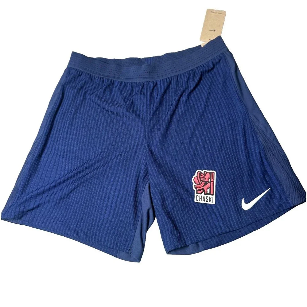 Nike Vaporknit Soccer Dri-Fit ADV Vapor Shorts Blue Slim Fit FZ9352-410 Men's XL